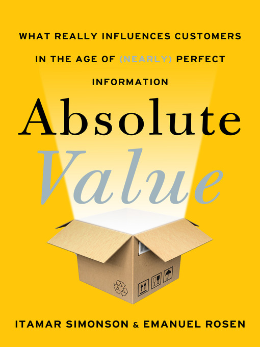 Itamar Simonson创作的Absolute Value作品的详细信息 - 可供借阅
